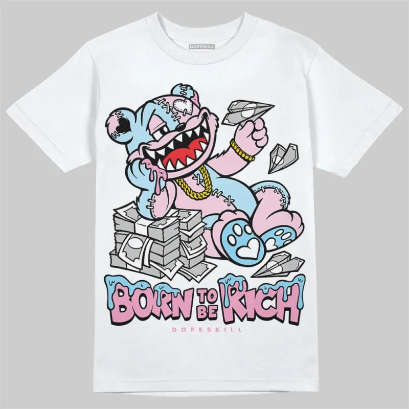 Paw Print Pink Foam 1s DopeSkill T-Shirt Born To Be Rich Graphic sold by DopeSkill