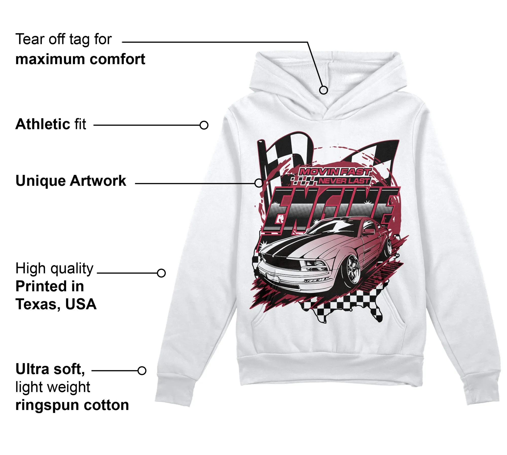 85 Metallic Burgundy 1s DopeSkill Hoodie Sweatshirt ENGINE Tshirt Graphic sold by DopeSkill product image thumbnail 3