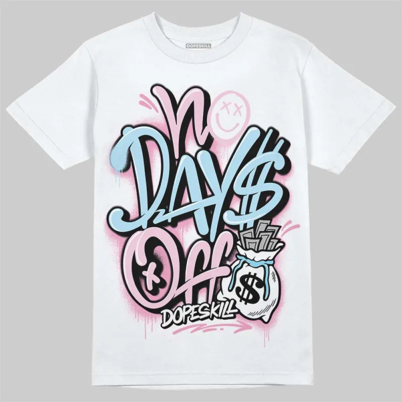 Paw Print Pink Foam 1s DopeSkill T-Shirt No Days Off Graphic sold by DopeSkill