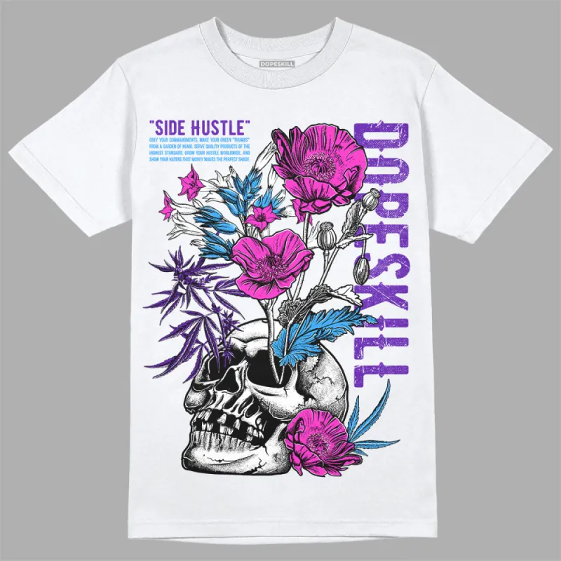 Dunk Purple Championship Court White DopeSkill T-Shirt Side Hustle Graphic sold by DopeSkill