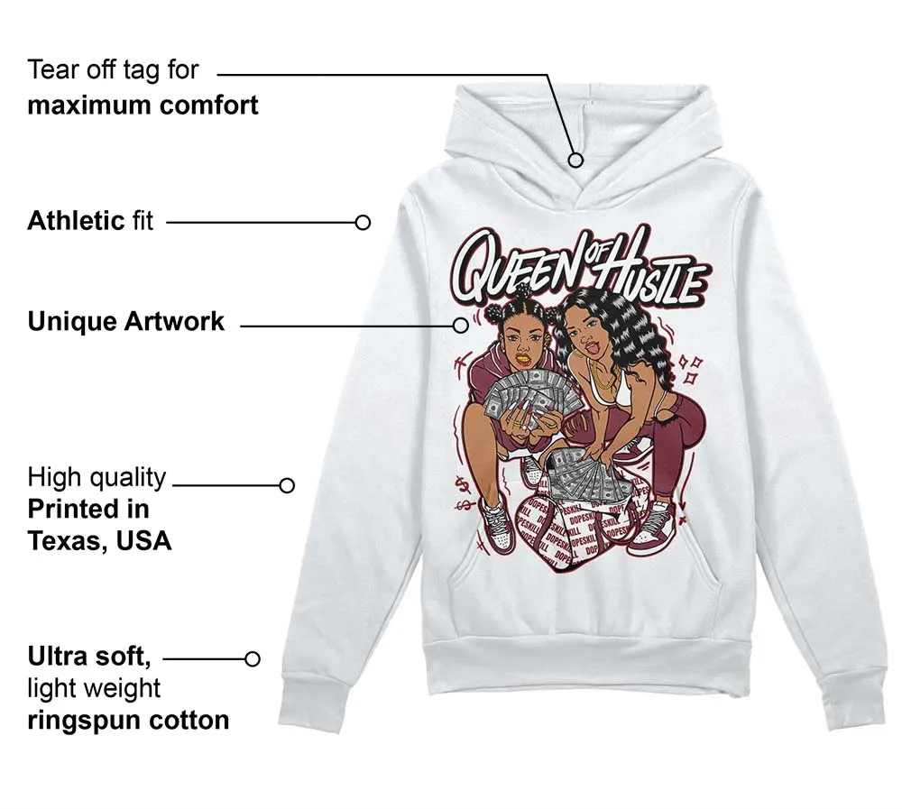 Team Red 1s DopeSkill Hoodie Sweatshirt Queen Of Hustle Graphic sold by DopeSkill product image thumbnail 3