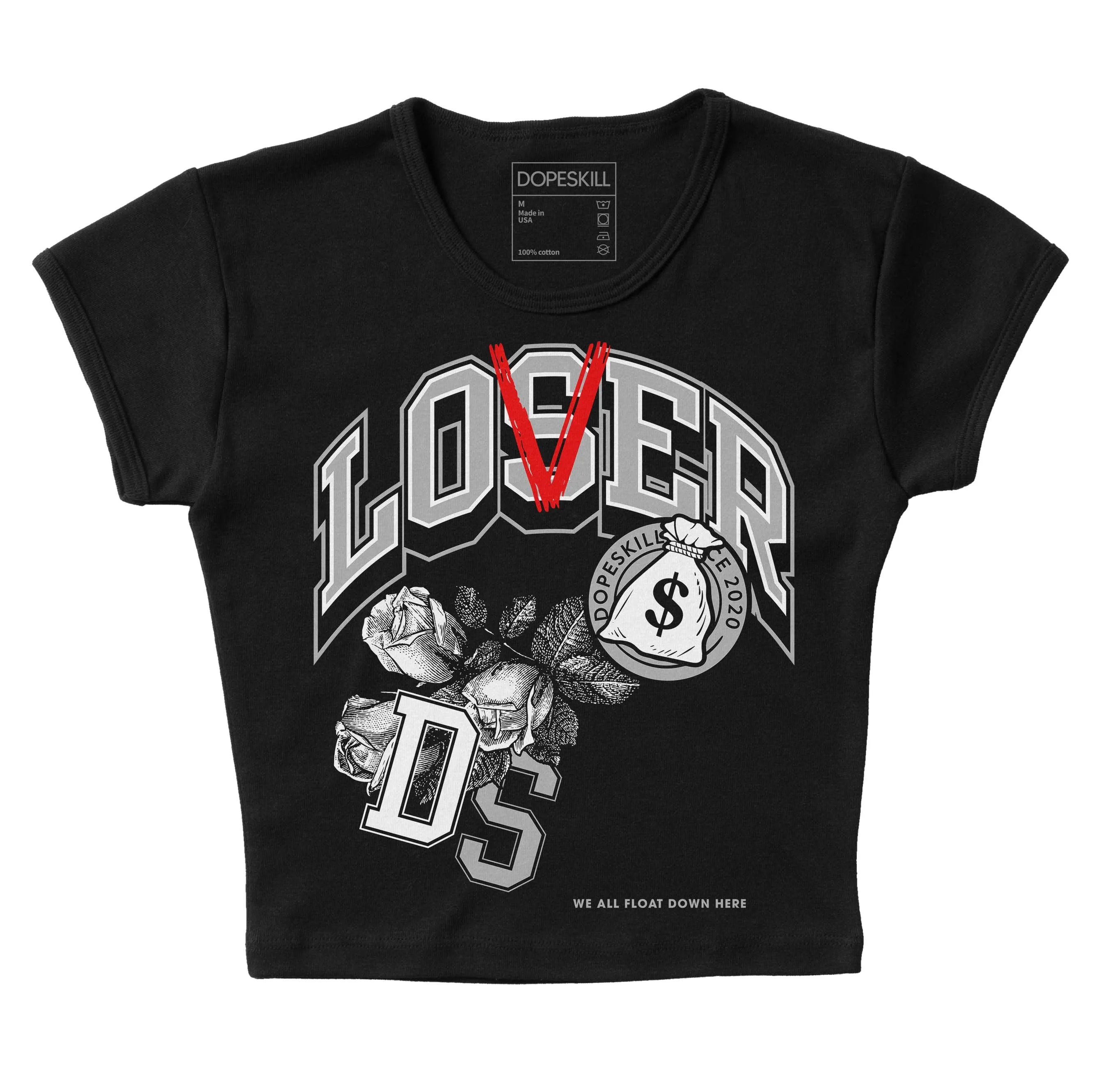 Shadow 1s DopeSkill Women's Crop Top Loser Lover Graphic sold by DopeSkill
