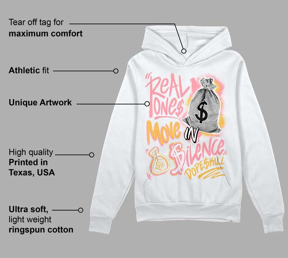 Red Stardust 3s DopeSkill Hoodie Sweatshirt Real Ones Move In Silence Graphic sold by DopeSkill product image thumbnail 3