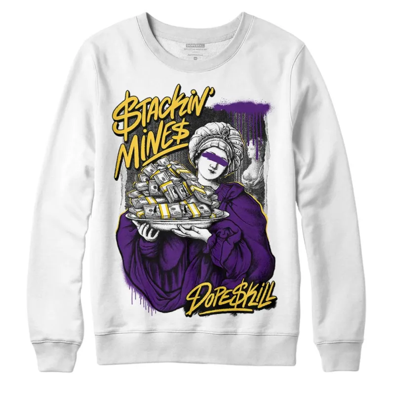 Field Purple 12s DopeSkill Sweatshirt Stackin Mines Graphic sold by DopeSkill
