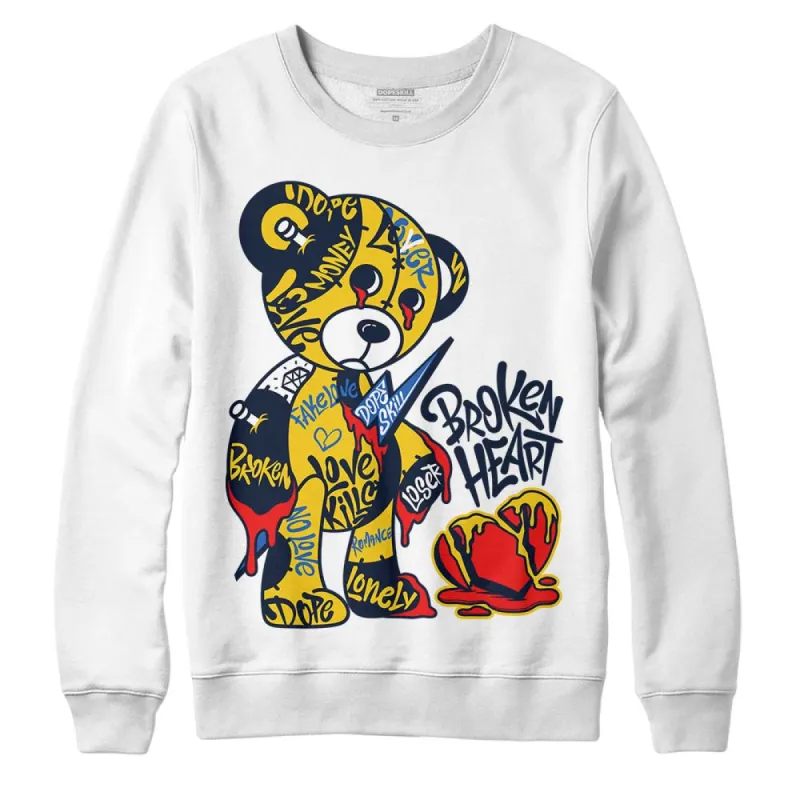 Michigan Dunks DopeSkill Sweatshirt Broken Heart Graphic sold by DopeSkill