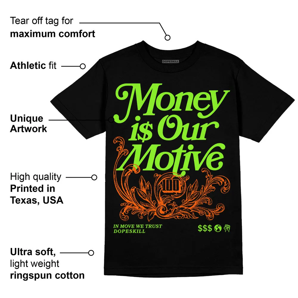Neon Green Collection DopeSkill T-Shirt Money Is Our Motive Typo Graphic sold by DopeSkill product image thumbnail 3