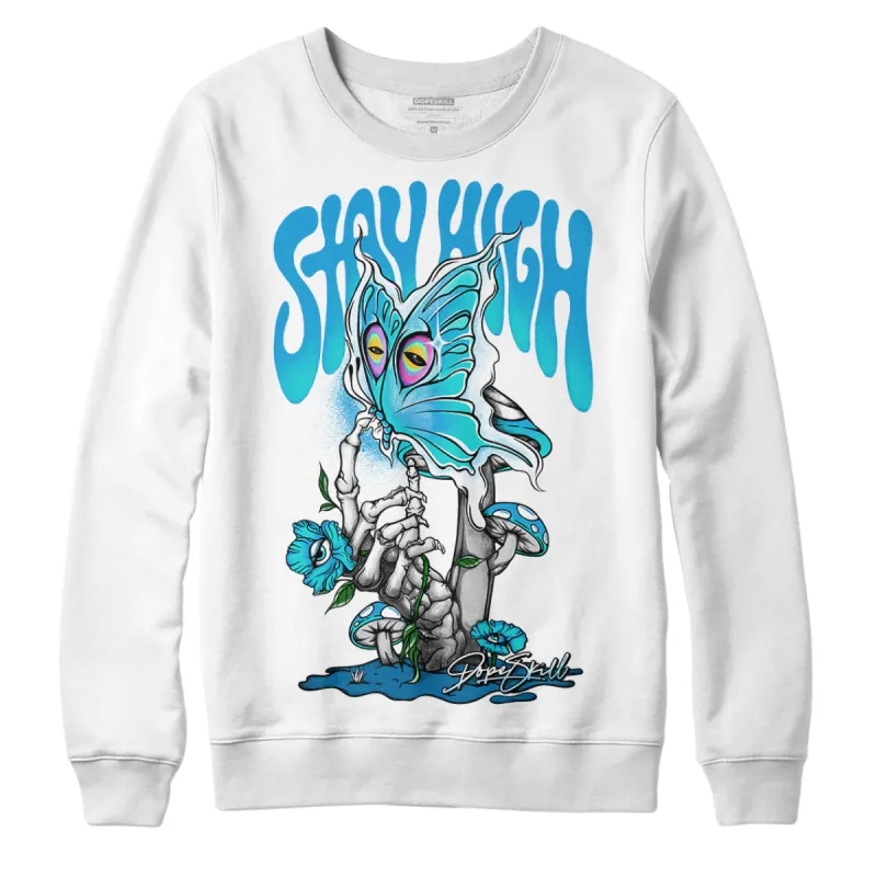 Military Blue 4s DopeSkill Sweatshirt Stay High Graphic sold by DopeSkill