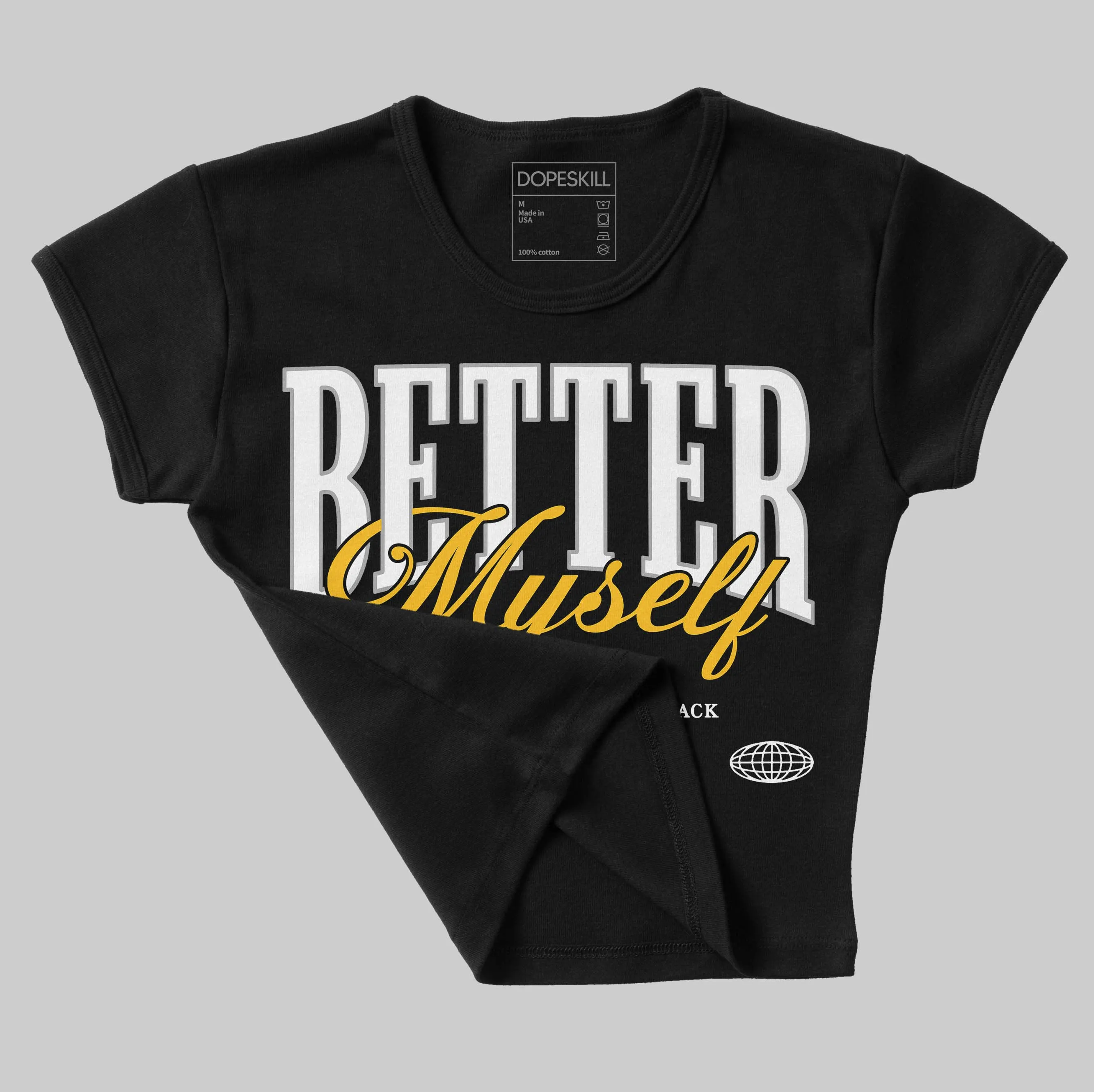 Max 96 Varsity Maize DopeSkill Women's Crop Top Better Myself Graphic sold by DopeSkill product image thumbnail 3