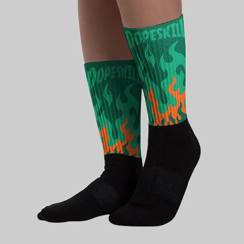 SP Nina Chanel Abney Bicoastal 3s DopeSkill Sublimated Socks FIRE Graphic sold by DopeSkill product image thumbnail 3
