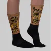 Metallic Gold 1s DopeSkill Sublimated Socks Hustle Graphic sold by DopeSkill