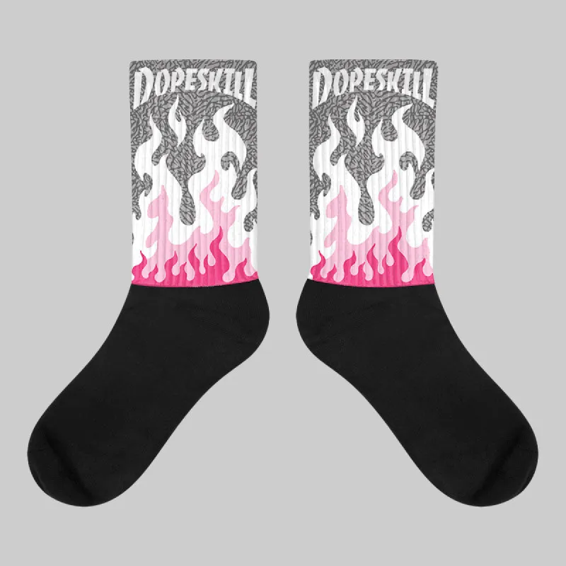 Wings 3s DopeSkill Sublimated Socks FIRE Graphic sold by DopeSkill