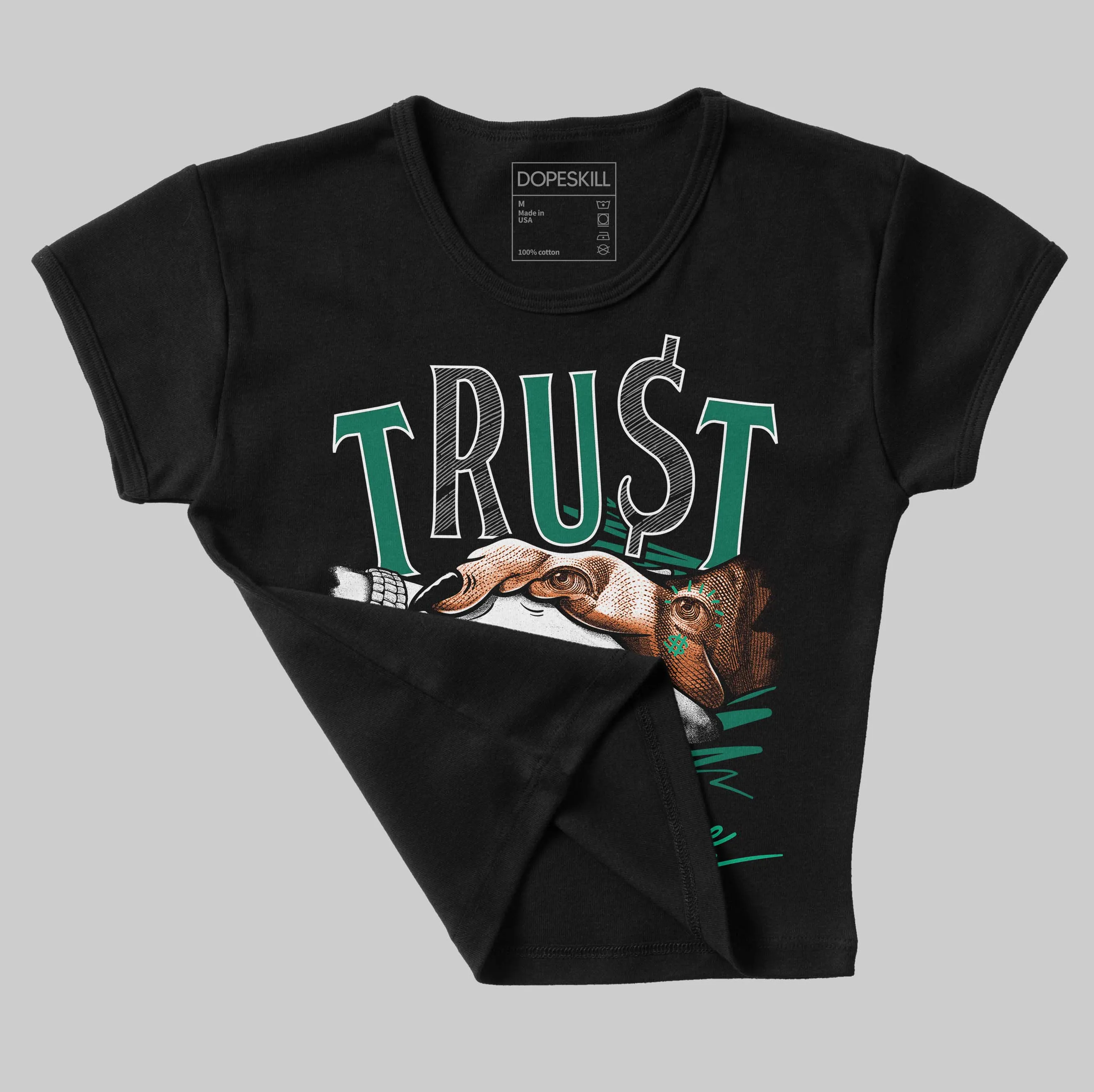 SP Nina Chanel Abney Bicoastal 3s DopeSkill Women's Crop Top Trust No One Graphic sold by DopeSkill product image thumbnail 4