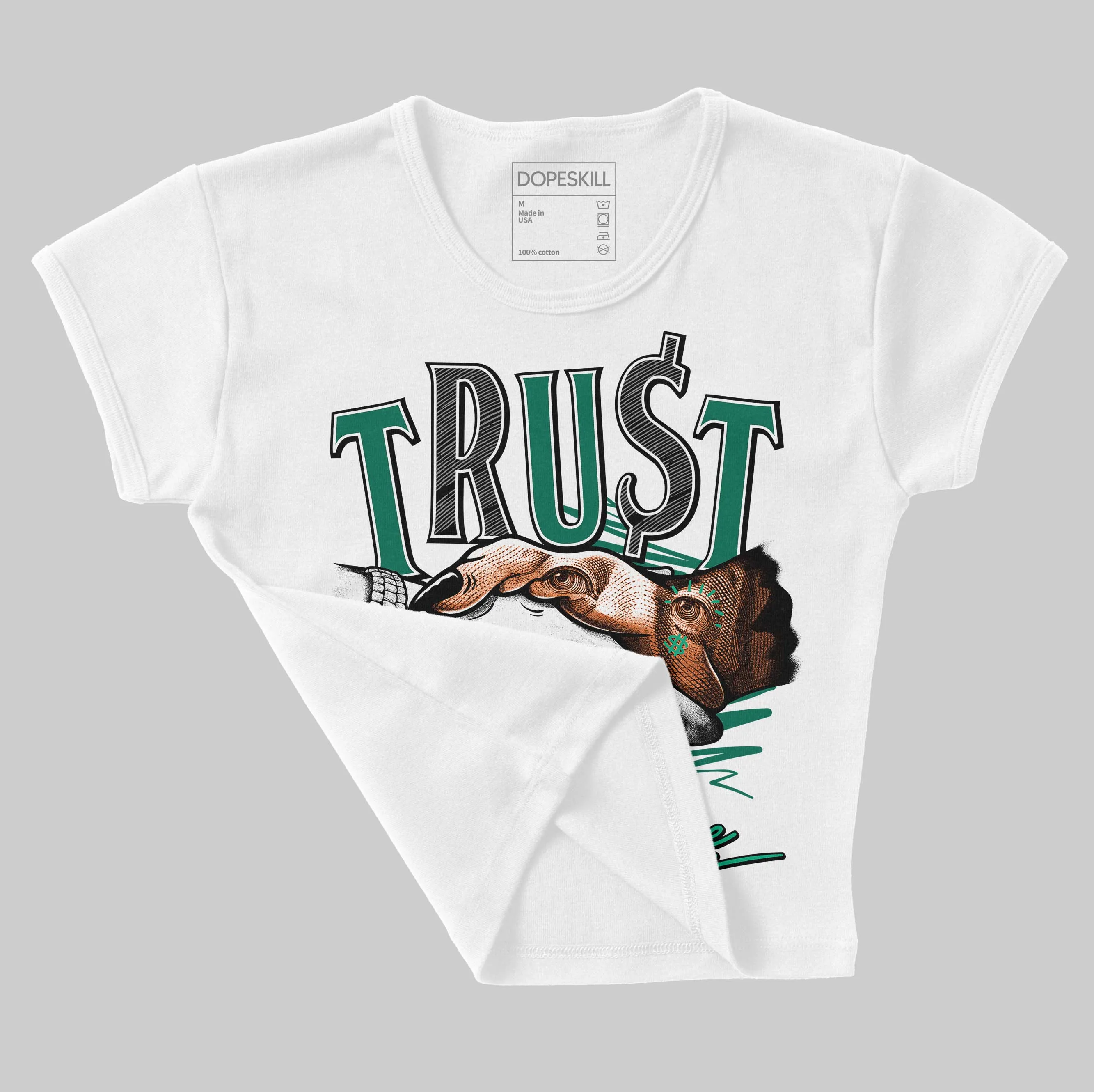 SP Nina Chanel Abney Bicoastal 3s DopeSkill Women's Crop Top Trust No One Graphic sold by DopeSkill product image thumbnail 3
