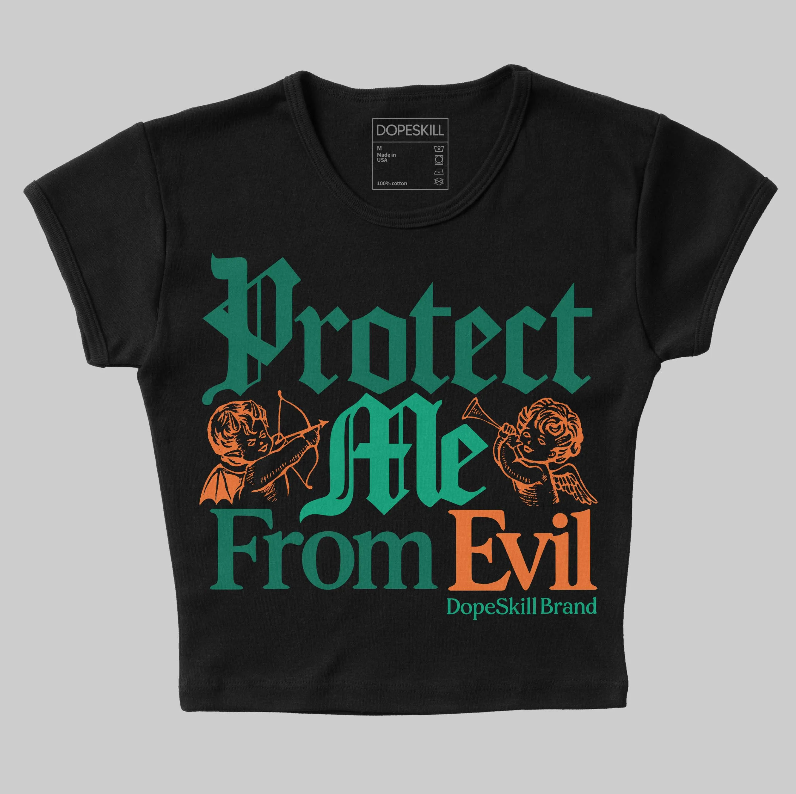 SP Nina Chanel Abney Bicoastal 3s DopeSkill Women's Crop Top Protect Me From Evil Graphic sold by DopeSkill product image thumbnail 2
