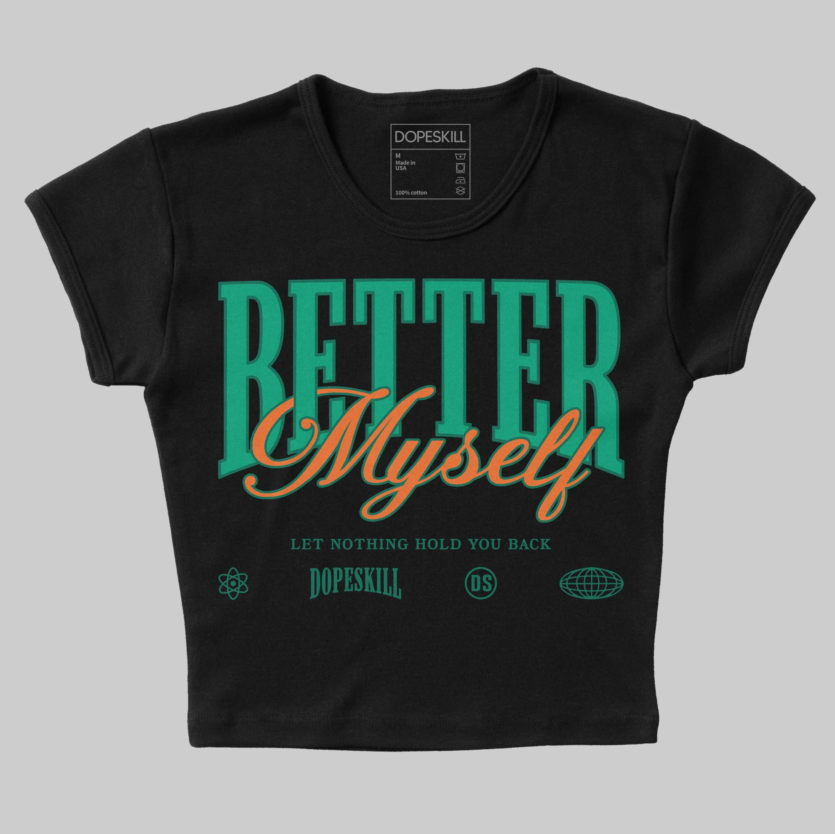 SP Nina Chanel Abney Bicoastal 3s DopeSkill Women's Crop Top Better Myself Graphic sold by DopeSkill product image thumbnail 2