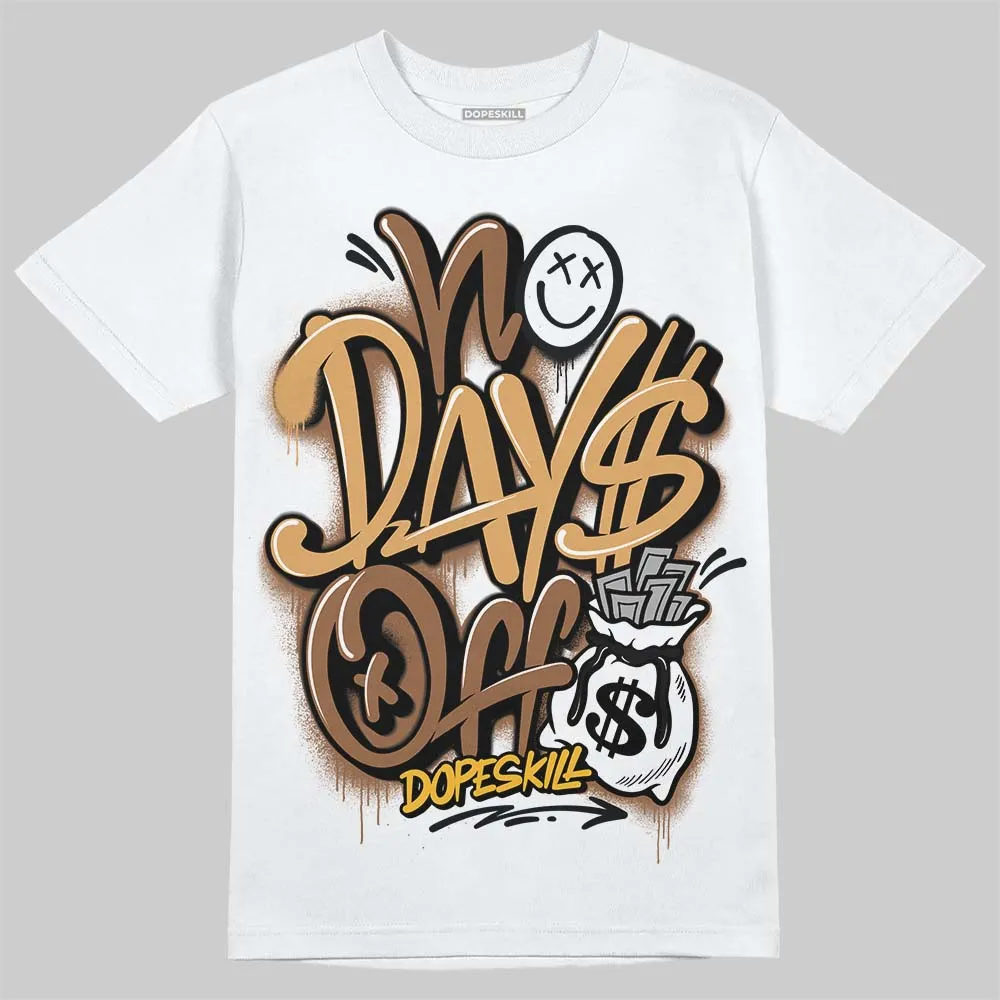 Metallic Gold 1s DopeSkill T-Shirt No Days Off Graphic sold by DopeSkill product image thumbnail 2