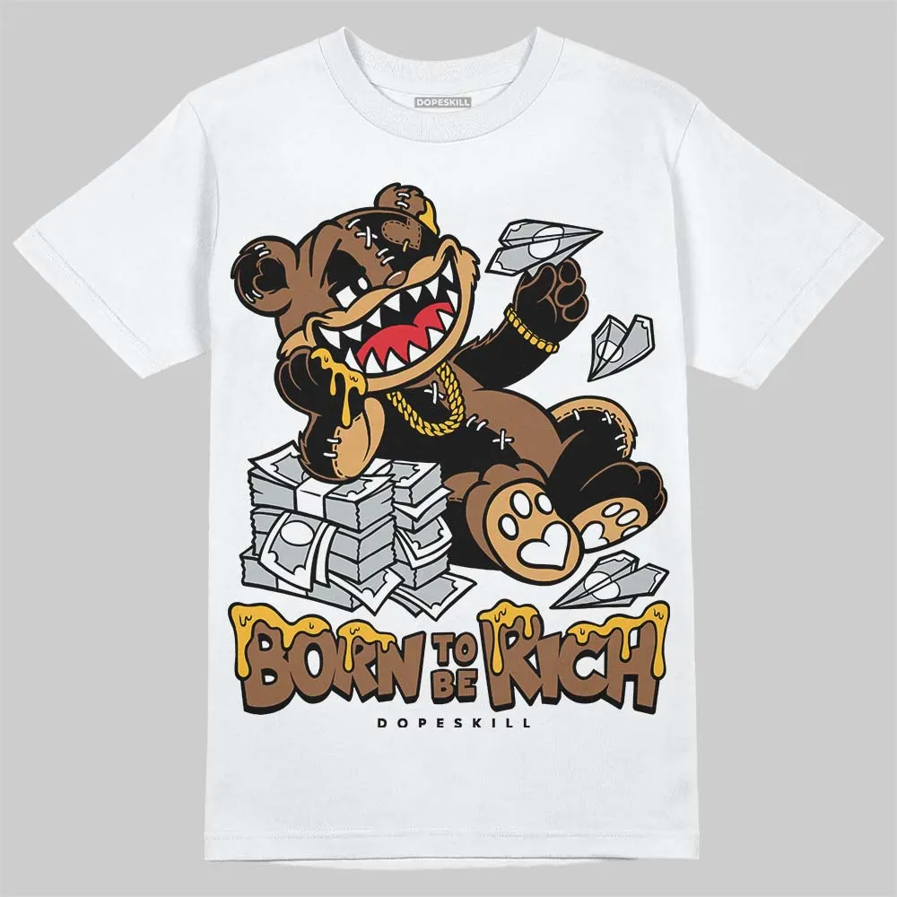 Metallic Gold 1s DopeSkill T-Shirt Born To Be Rich Graphic sold by DopeSkill product image thumbnail 2