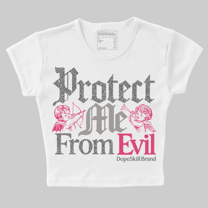 Wings 3s DopeSkill Women's Crop Top Protect Me From Evil Graphic sold by DopeSkill
