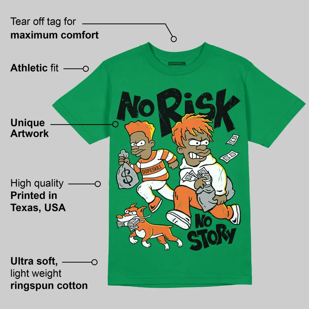 SP Nina Chanel Abney Bicoastal 3s DopeSkill Green T-shirt No Risk No Story Graphic sold by DopeSkill product image thumbnail 2