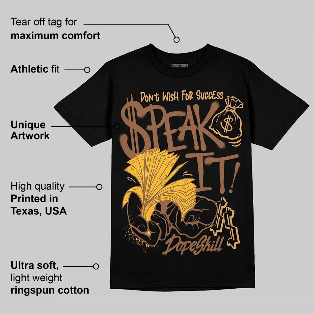Metallic Gold 1s DopeSkill T-Shirt Speak It Graphic sold by DopeSkill product image thumbnail 3