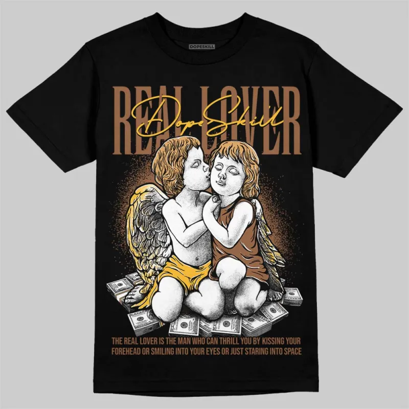 Metallic Gold 1s DopeSkill T-Shirt Real Lover Graphic sold by DopeSkill
