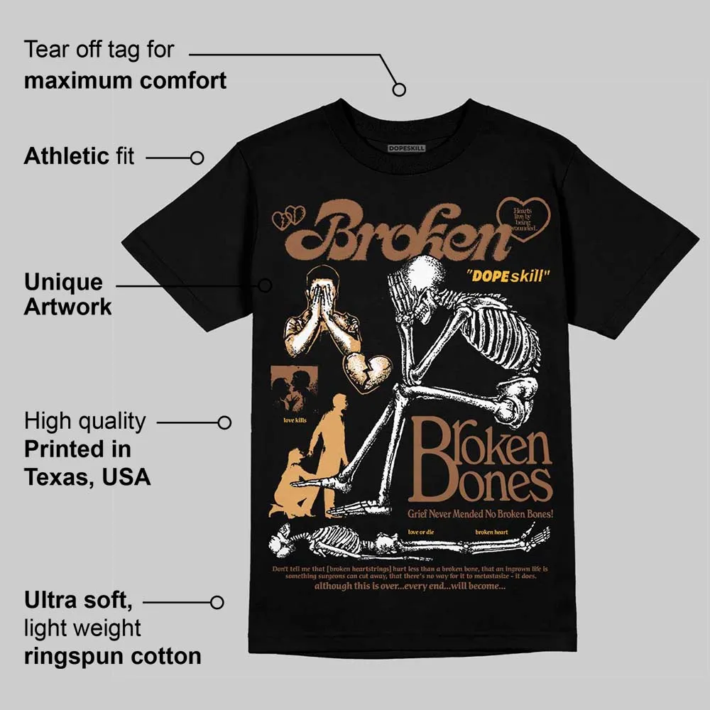 Metallic Gold 1s DopeSkill T-Shirt Broken Bones Graphic sold by DopeSkill product image thumbnail 3