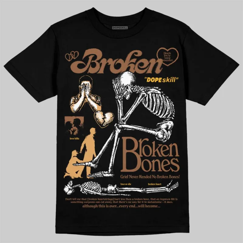 Metallic Gold 1s DopeSkill T-Shirt Broken Bones Graphic sold by DopeSkill