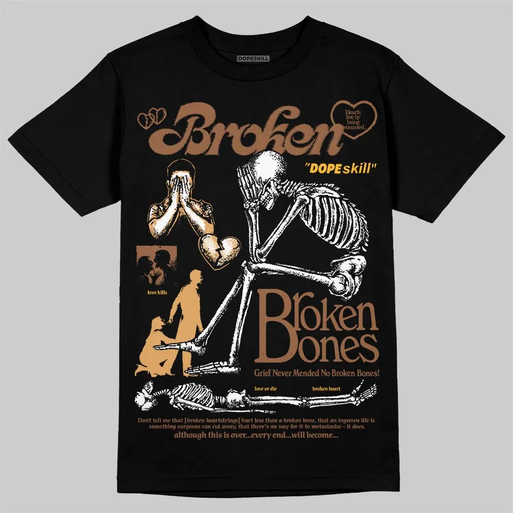 Metallic Gold 1s DopeSkill T-Shirt Broken Bones Graphic sold by DopeSkill