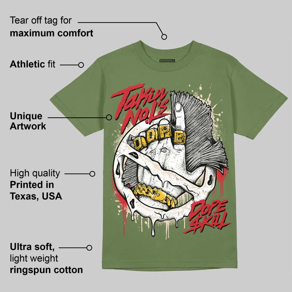 Medium Olive 1s DopeSkill Olive T-shirt Takin No L's Graphic sold by DopeSkill product image thumbnail 2
