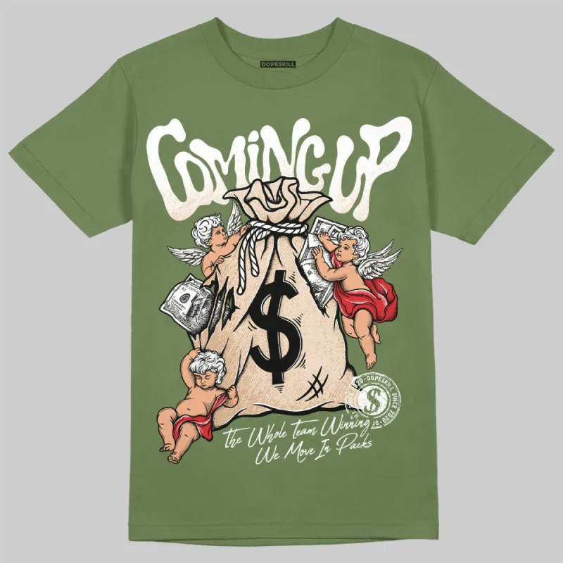 Medium Olive 1s DopeSkill Olive T-shirt Money Bag Coming Up Graphic made by DopeSkill