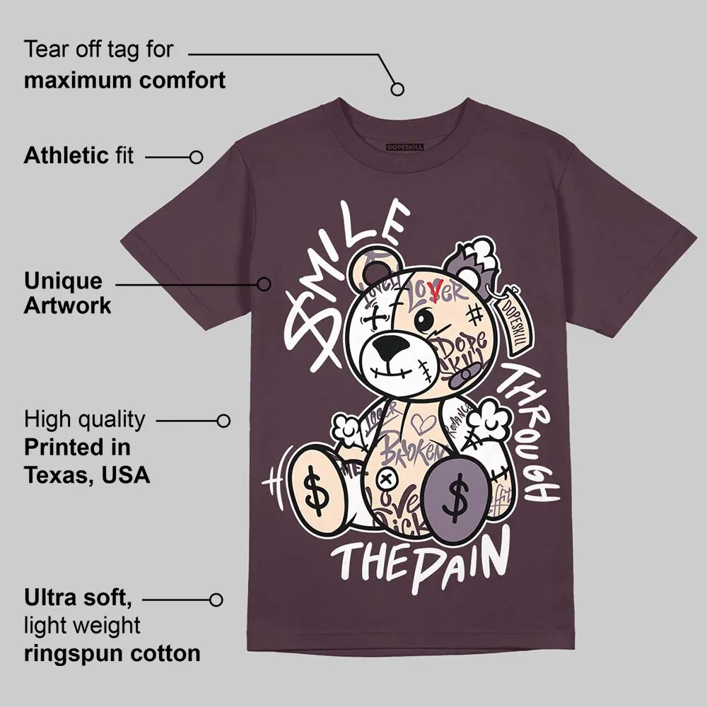 Phantom 4s DopeSkill Maroon T-shirt Smile Through The Pain Graphic sold by DopeSkill product image thumbnail 2