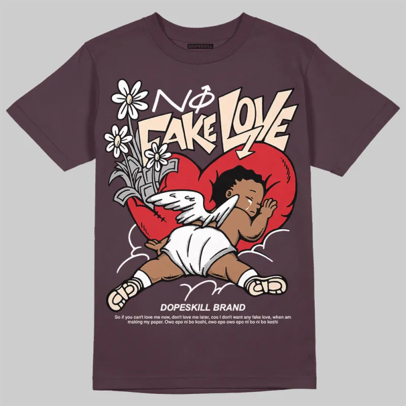 Phantom 4s DopeSkill Maroon T-shirt No Fake Love Graphic sold by DopeSkill