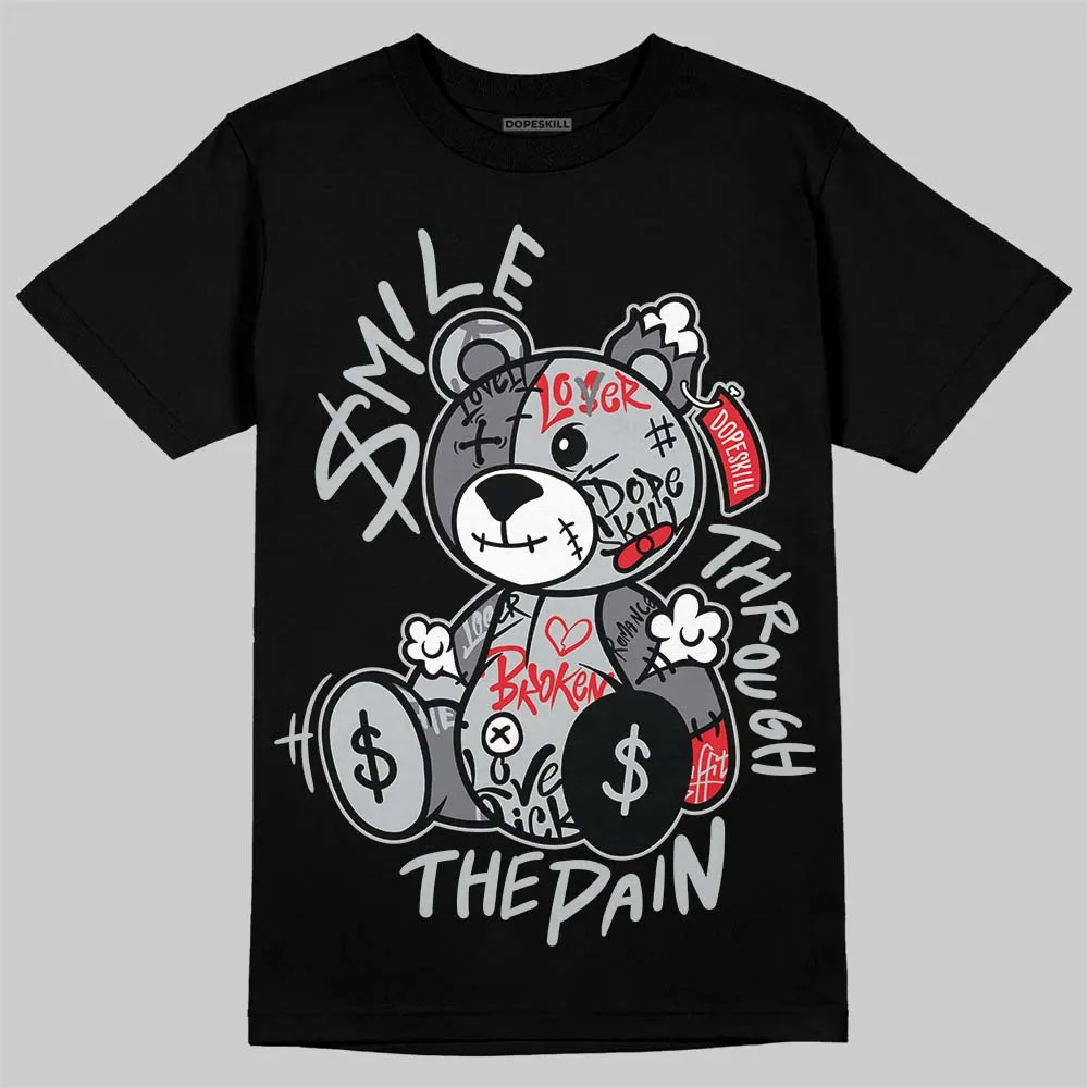 Wolf Grey 12s DopeSkill T-Shirt Smile Through The Pain Graphic sold by DopeSkill