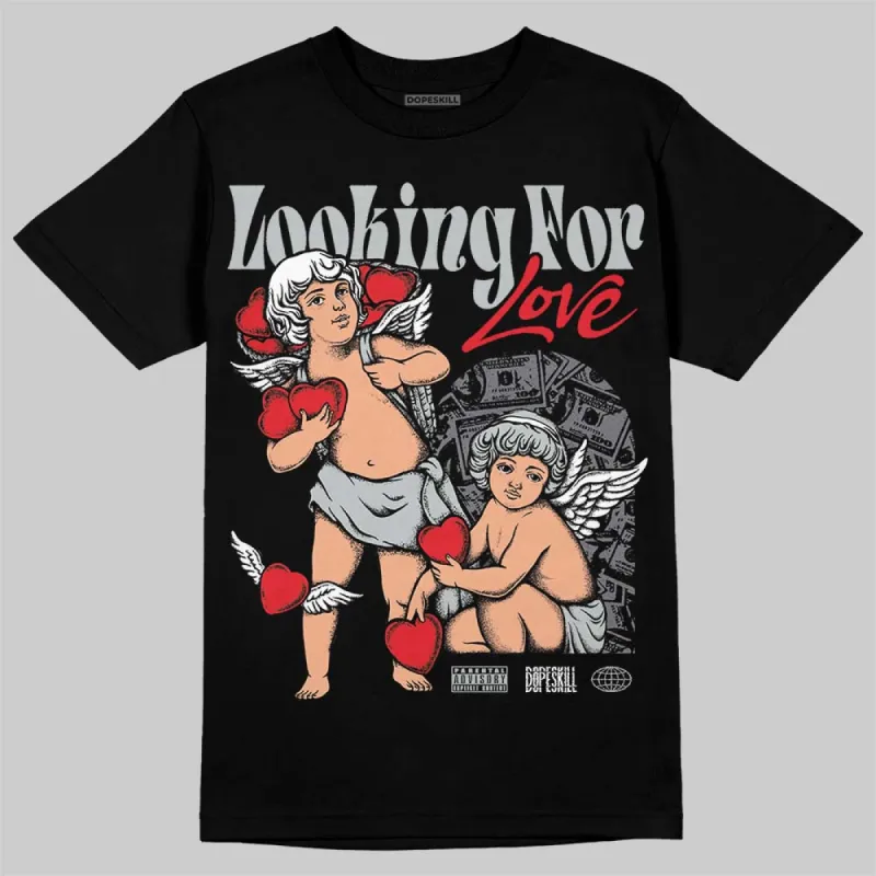 Wolf Grey 12s DopeSkill T-Shirt Looking For Love Graphic sold by DopeSkill