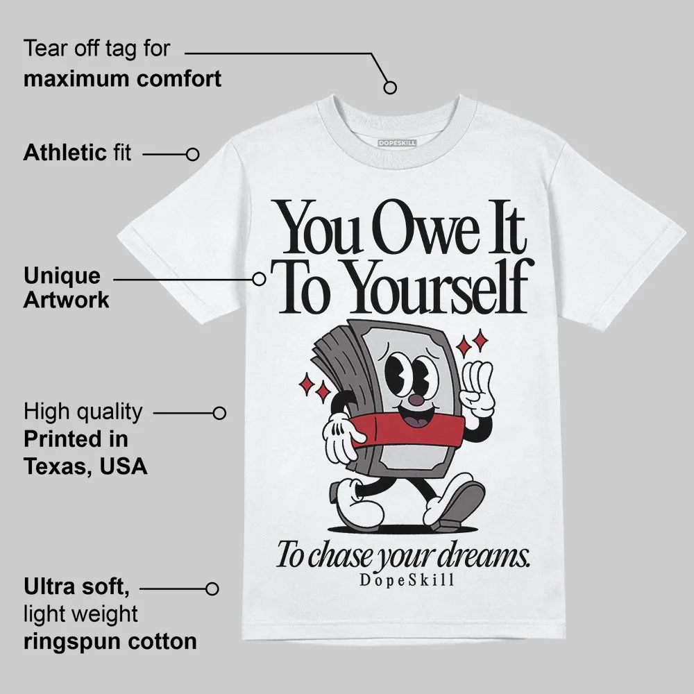 1906R NB Silver Classic Crimson DopeSkill T-Shirt Owe It To Yourself Graphic sold by DopeSkill product image thumbnail 3