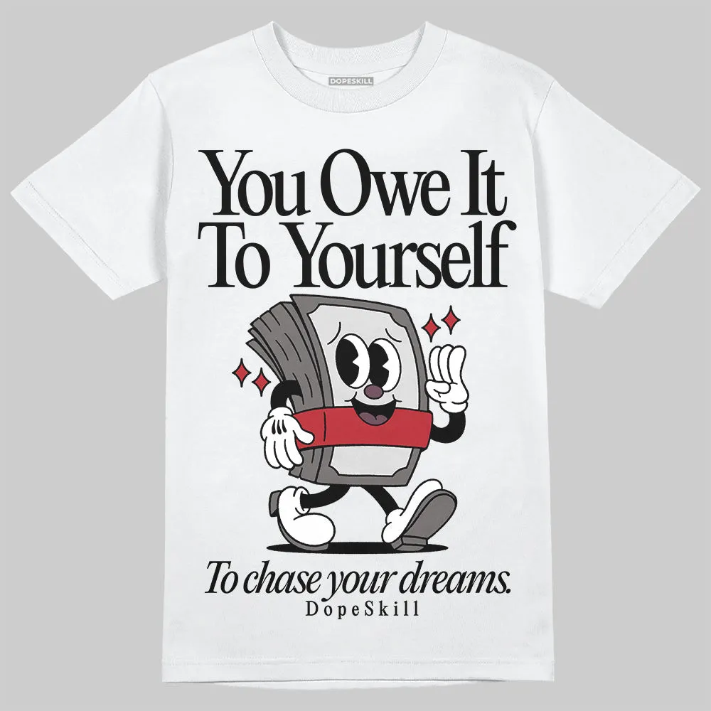 1906R NB Silver Classic Crimson DopeSkill T-Shirt Owe It To Yourself Graphic sold by DopeSkill