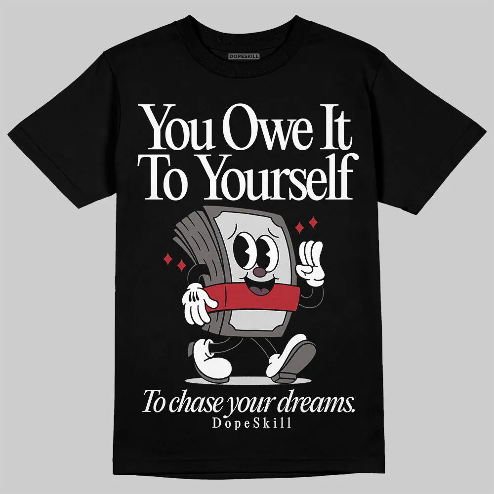 1906R NB Silver Classic Crimson DopeSkill T-Shirt Owe It To Yourself Graphic sold by DopeSkill product image thumbnail 2
