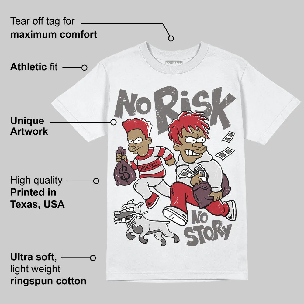 1906R NB Silver Classic Crimson DopeSkill T-Shirt No Risk No Story Graphic sold by DopeSkill product image thumbnail 3