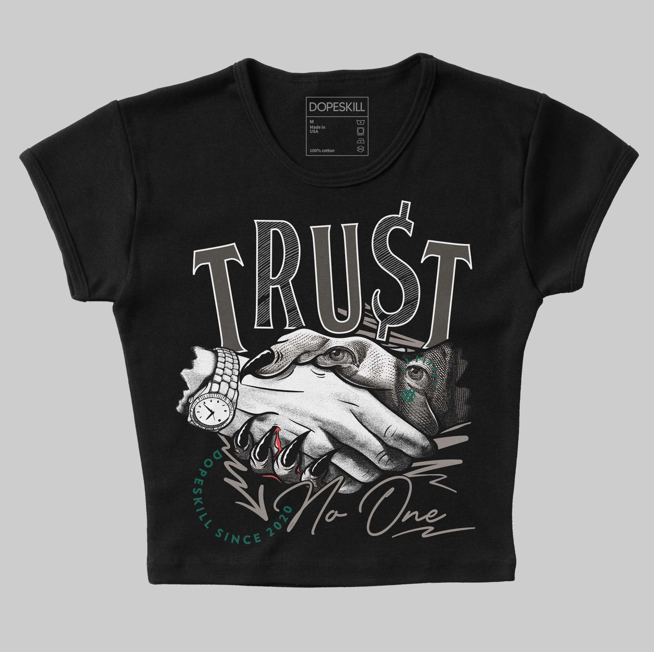 2002R Protection Pack Rain Cloud DopeSkill Women's Crop Top Trust No One Graphic sold by DopeSkill product image thumbnail 2