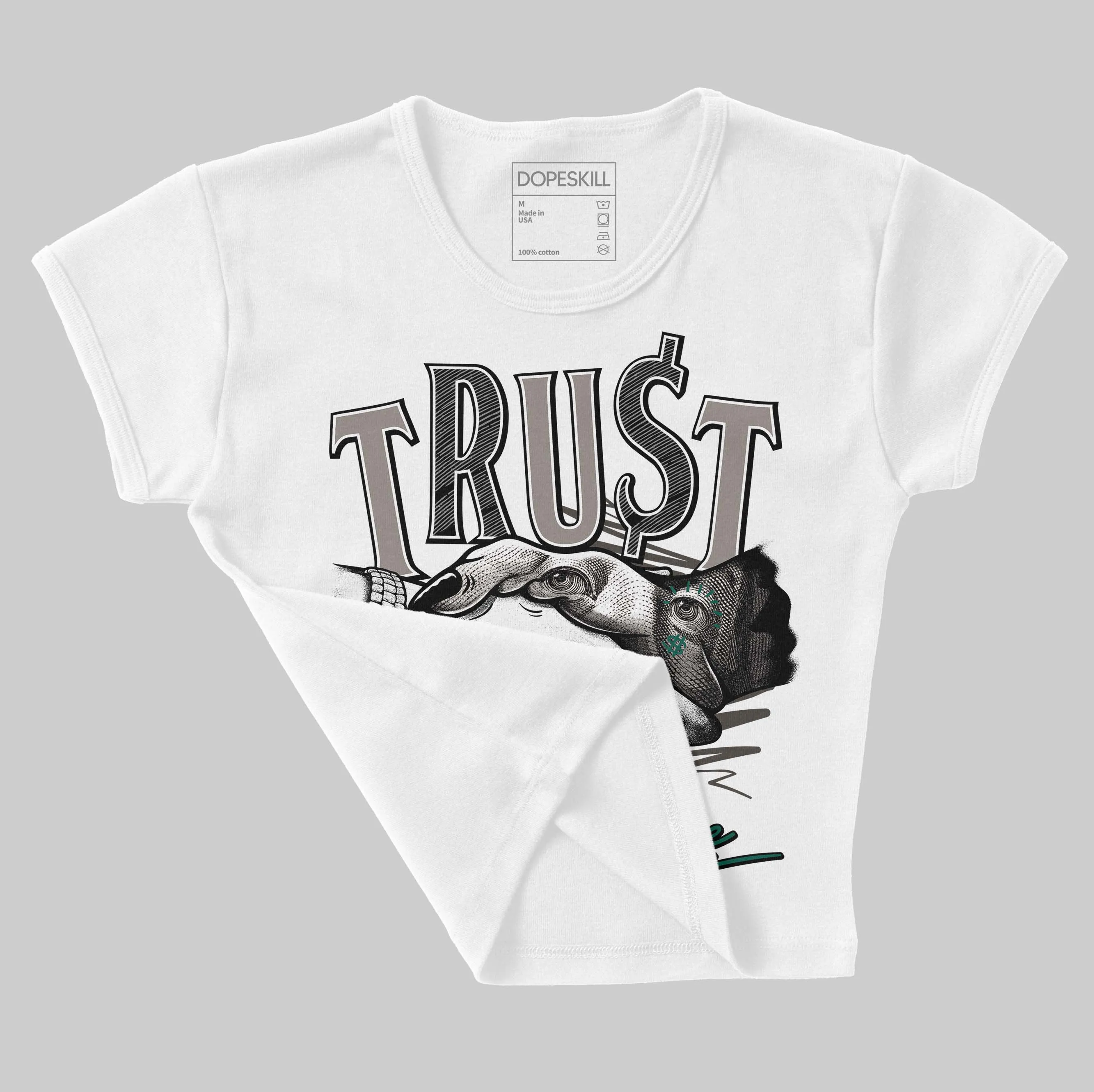 2002R Protection Pack Rain Cloud DopeSkill Women's Crop Top Trust No One Graphic sold by DopeSkill product image thumbnail 3