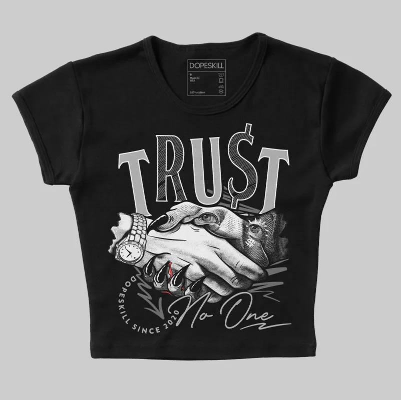 NB 2002R Steel Orca DopeSkill Women's Crop Top Trust No One Graphic sold by DopeSkill