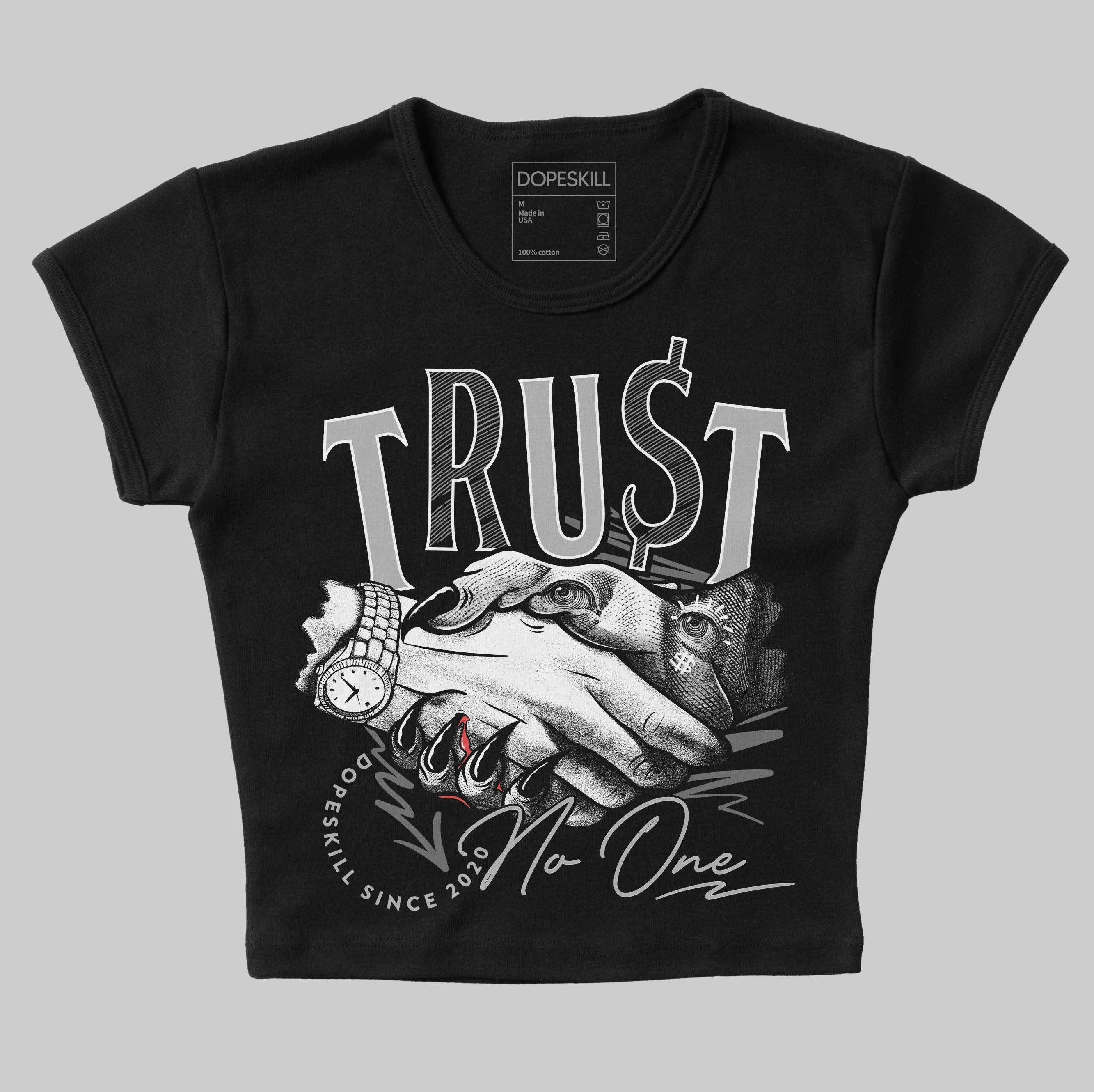 NB 2002R Steel Orca DopeSkill Women's Crop Top Trust No One Graphic sold by DopeSkill