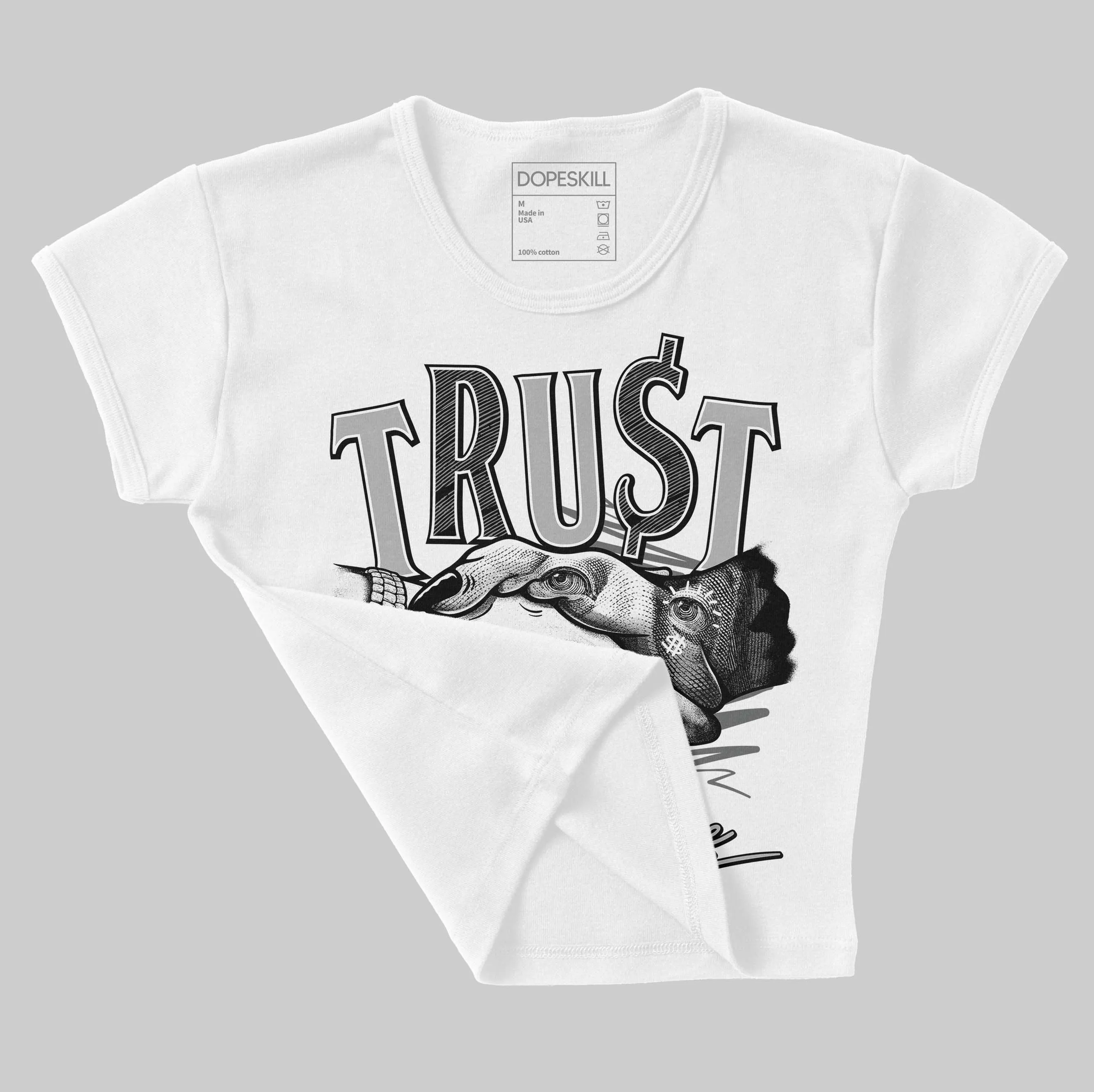 NB 2002R Steel Orca DopeSkill Women's Crop Top Trust No One Graphic sold by DopeSkill product image thumbnail 4