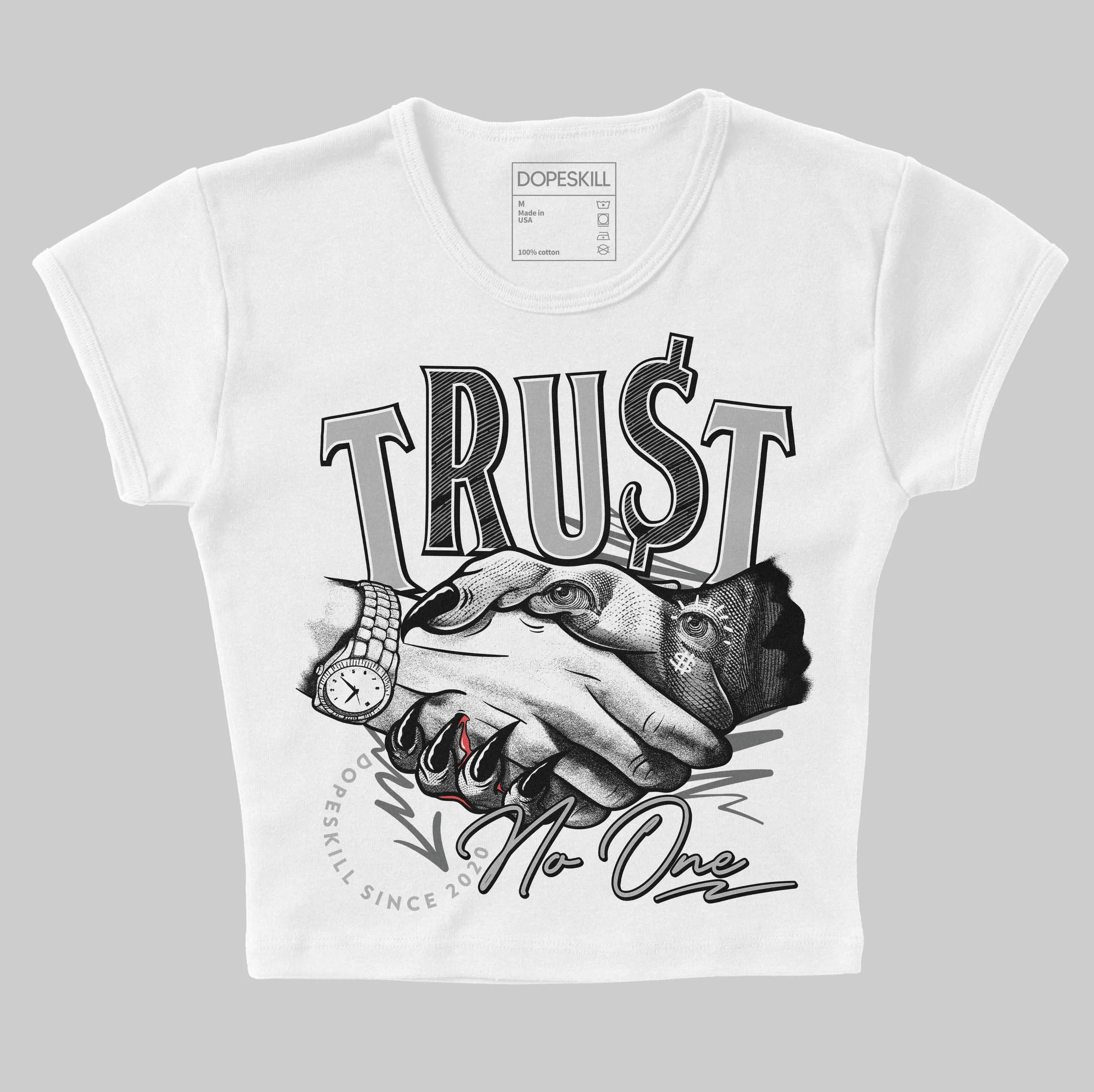 NB 2002R Steel Orca DopeSkill Women's Crop Top Trust No One Graphic sold by DopeSkill product image thumbnail 2