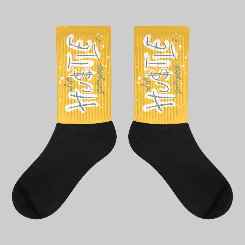 9060 Varsity Gold DopeSkill Sublimated Socks Hustle Graphic sold by DopeSkill
