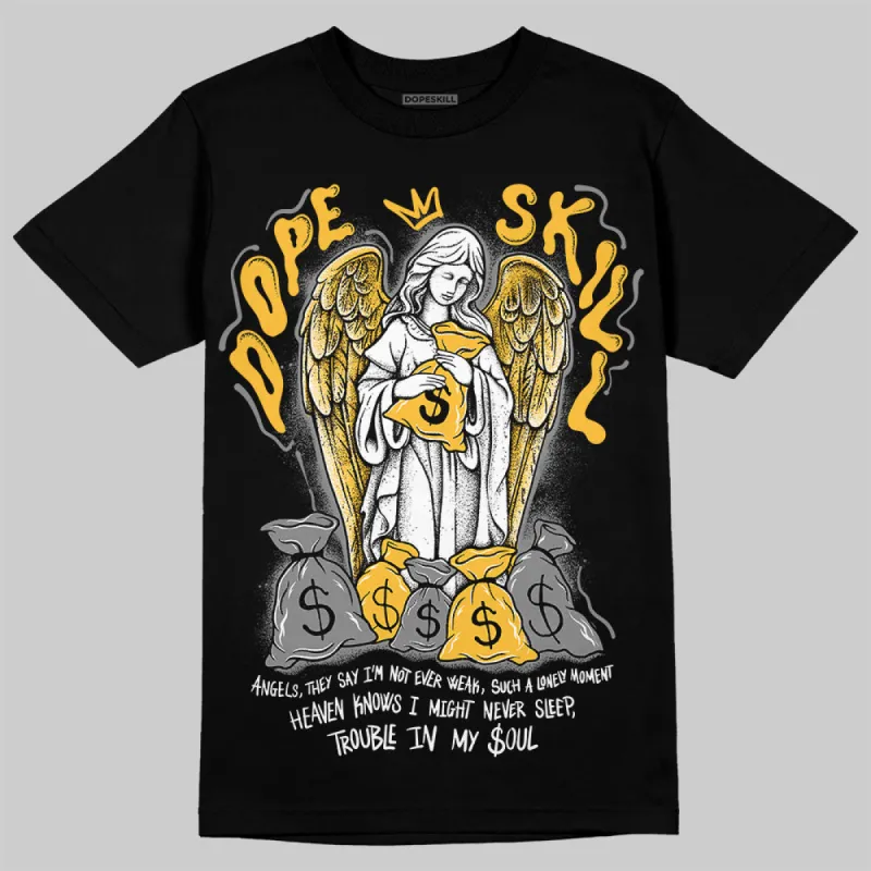 9060 Varsity Gold DopeSkill T-Shirt Angels Graphic sold by DopeSkill