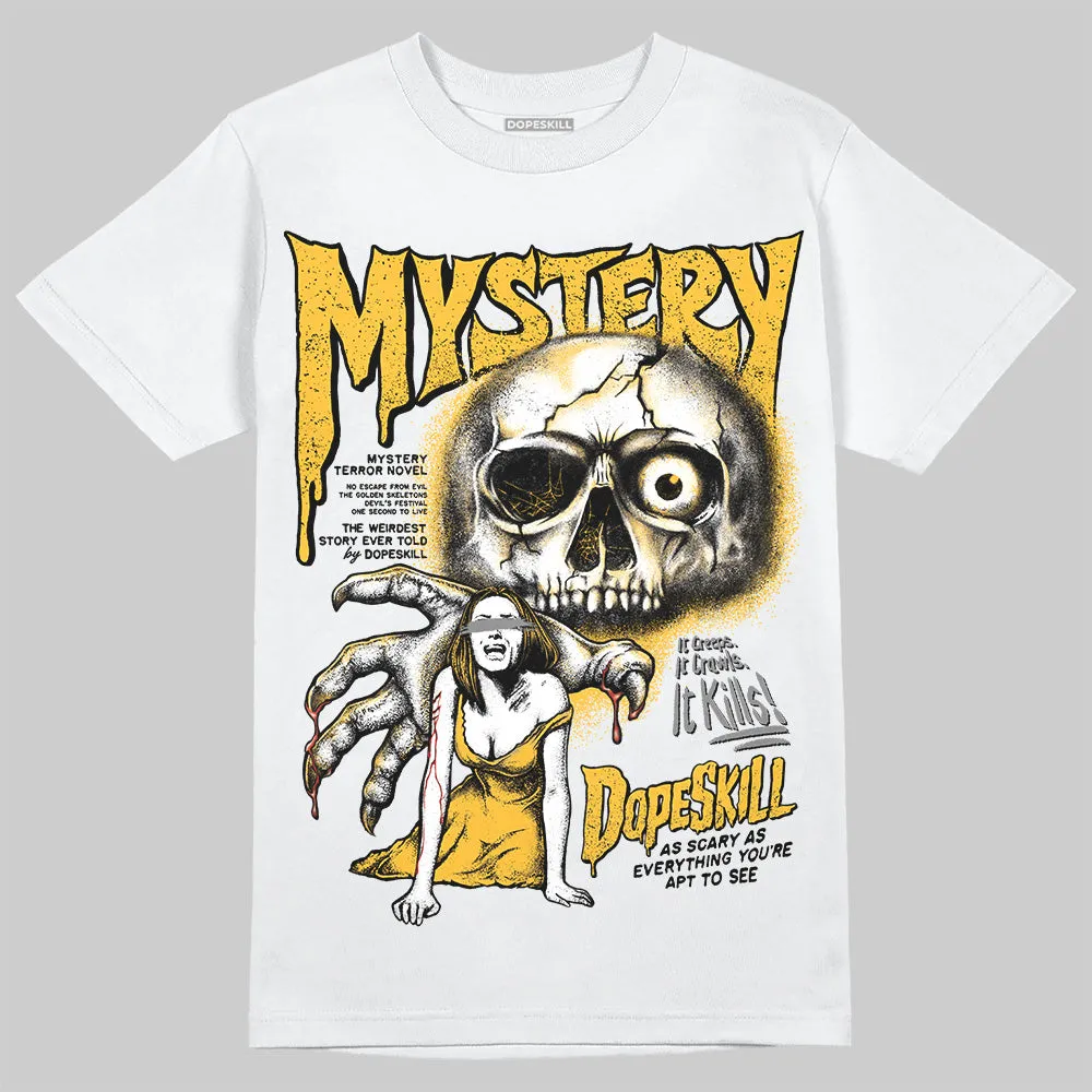 9060 Varsity Gold DopeSkill T-Shirt Mystery Ghostly Grasp Graphic sold by DopeSkill product image thumbnail 2