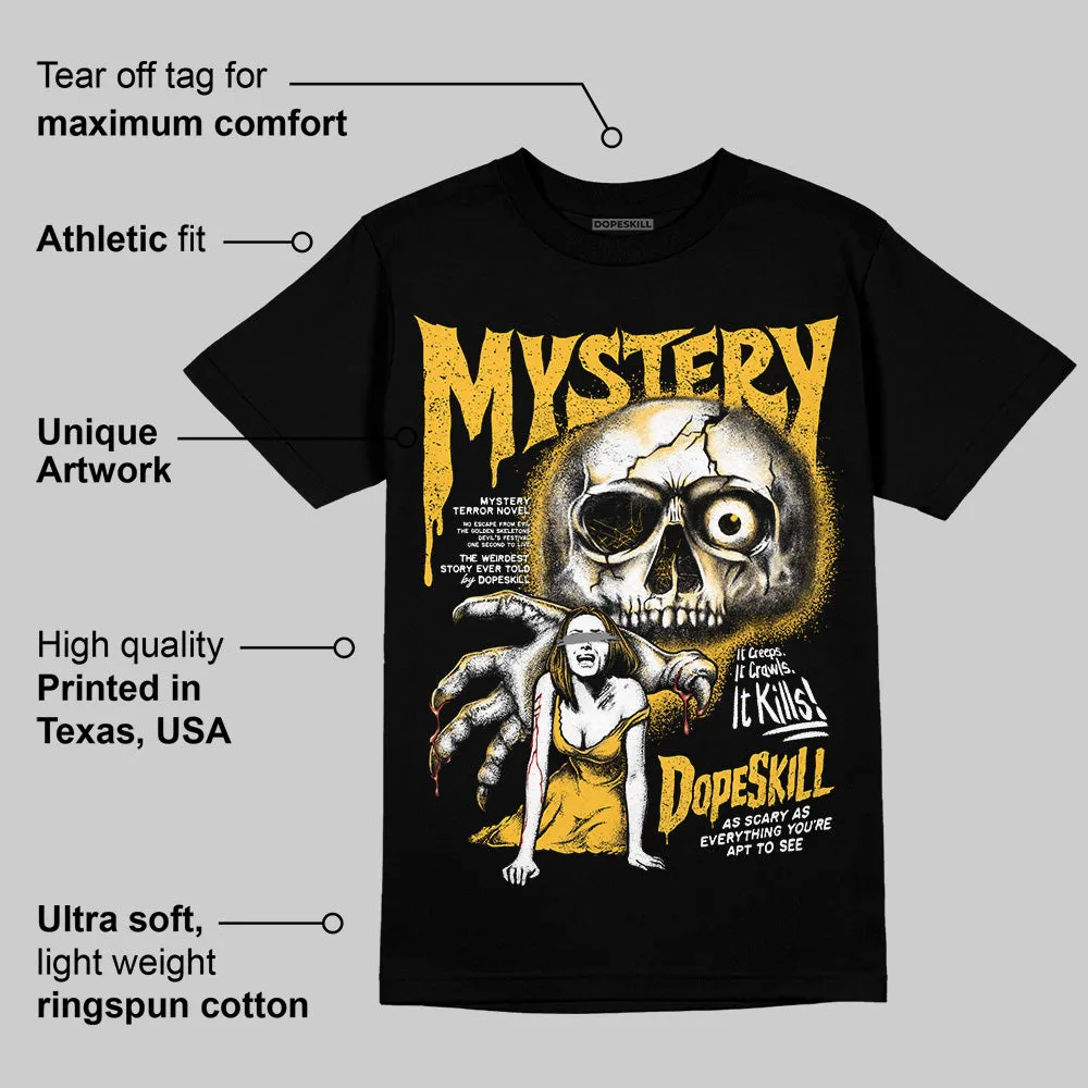 9060 Varsity Gold DopeSkill T-Shirt Mystery Ghostly Grasp Graphic sold by DopeSkill product image thumbnail 3