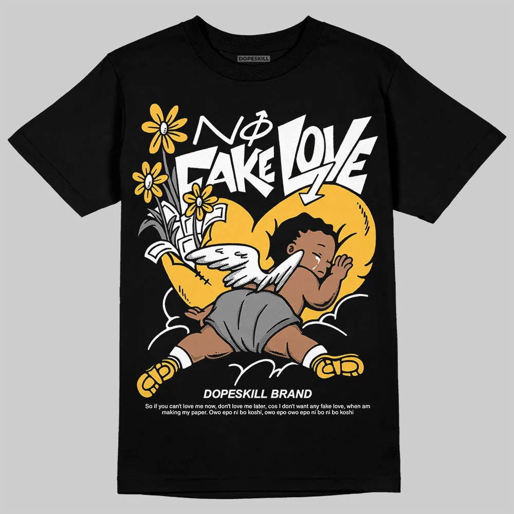 9060 Varsity Gold DopeSkill T-Shirt No Fake Love Graphic sold by DopeSkill
