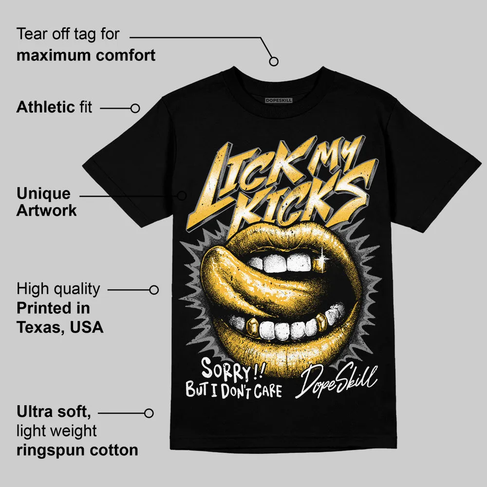 9060 Varsity Gold DopeSkill T-Shirt Lick My Kicks Graphic sold by DopeSkill product image thumbnail 3